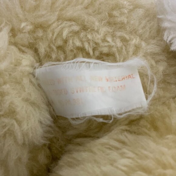 Vintage Dan-Dee 1975 Plush Bunny Holding Carrot Beige White Stuffed Animal Toy - Picture 6 of 7